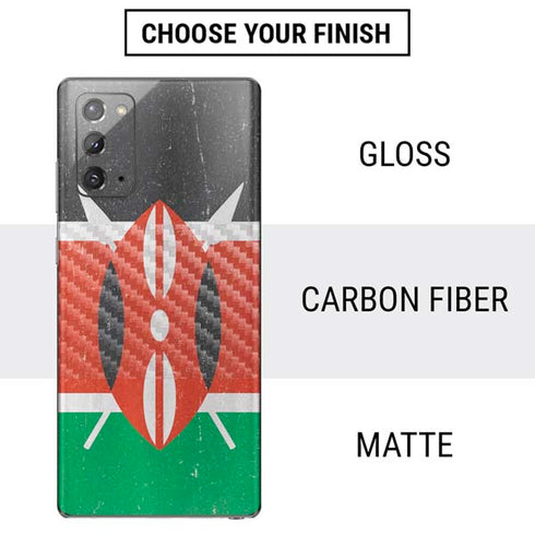 Kenya Flag Distressed Galaxy Note20 5G Skin